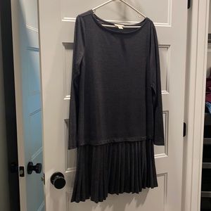 Gray shift dress